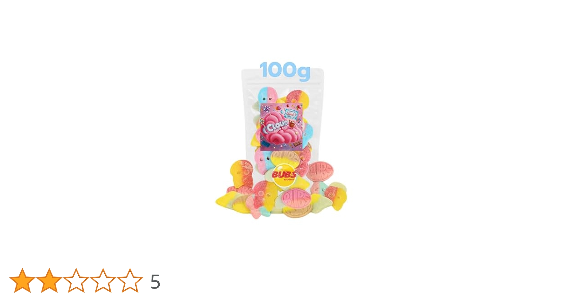 BUBS MIX 500g 3種　かなぽんページ バブスミックス - スウェーデンのキャンディストア – Swedish